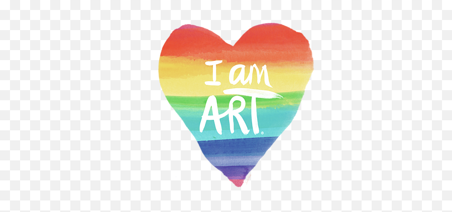 I Am Art Rainbow Heart - Art By Linda Woods Baby Onesie Vertical Png,Rainbow Heart Png
