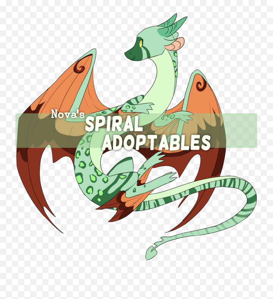 Retired Novau0027s Spiral Adopts Adoptables Flight Rising - Dragon Png,Spiral Png