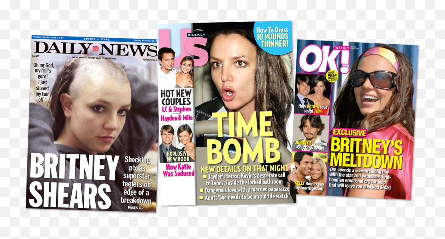 10 Years After Her Horrible 2007 Britney Spearsu0027s Tabloid - Britney Spears 2007 Headlines Png,Britney Spears Png