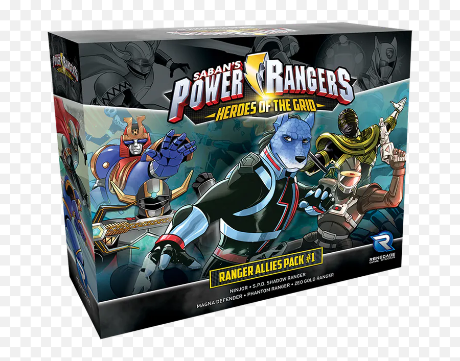 Renegade Game Studios - Power Rangers Heroes Of The Grid Allies Pack Png,Shadow Figure Png