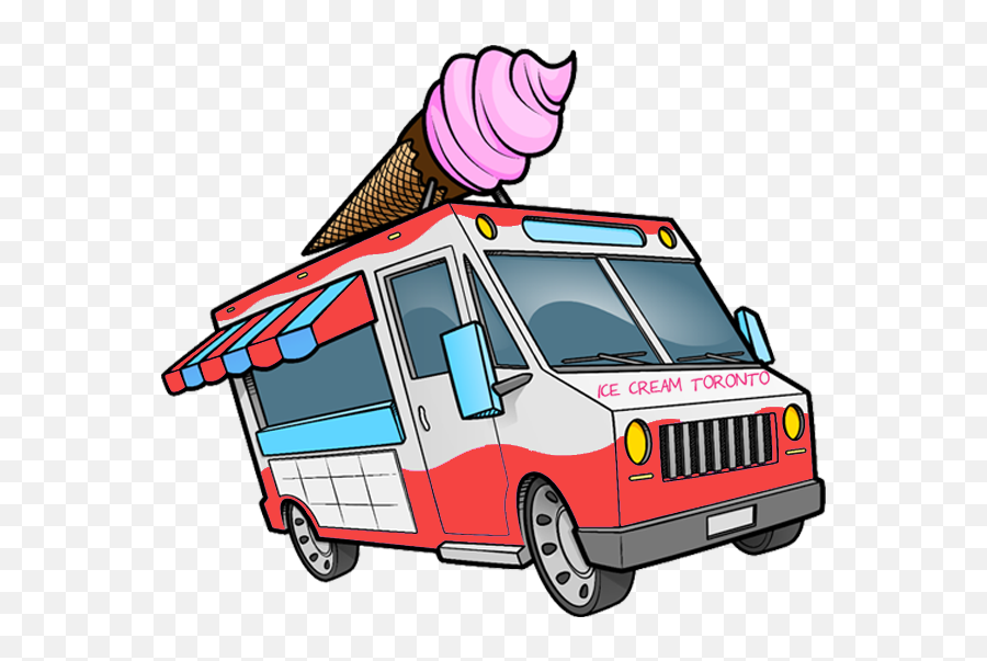 Ice Cream Services Truck Rental In Toronto - Ice Cream Van Cartoon Png,Ice  Cream Truck Png - free transparent png images 