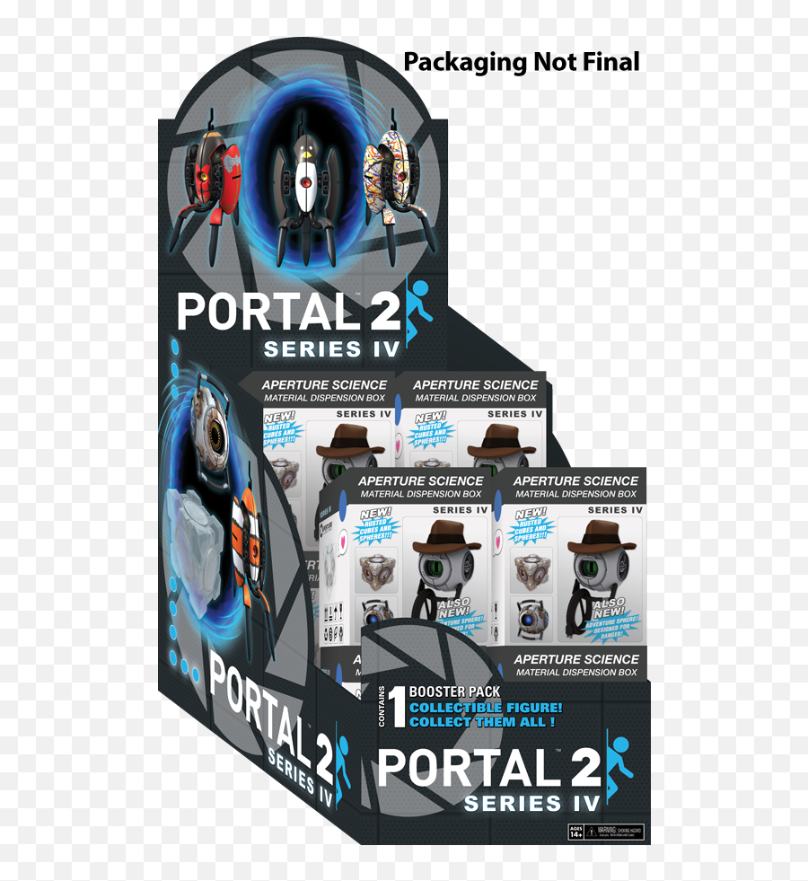 Portal 2 Series 4 Collectible Figures 12ct Display - Portal 2 Series Iv Collectible Figures Png,Portal 2 Logo Png