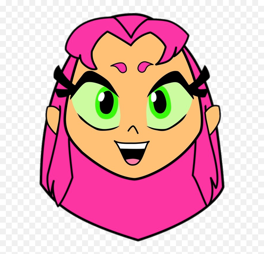 Pin - Teen Titans Go Face Png,Starfire Transparent