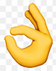 Finger Circle Emoji Png - Ok Hand Transparent Background,Finger Emoji Png