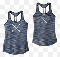 Womenu0027s Reflective Tank Top - Crossed Arrows Sleeveless png