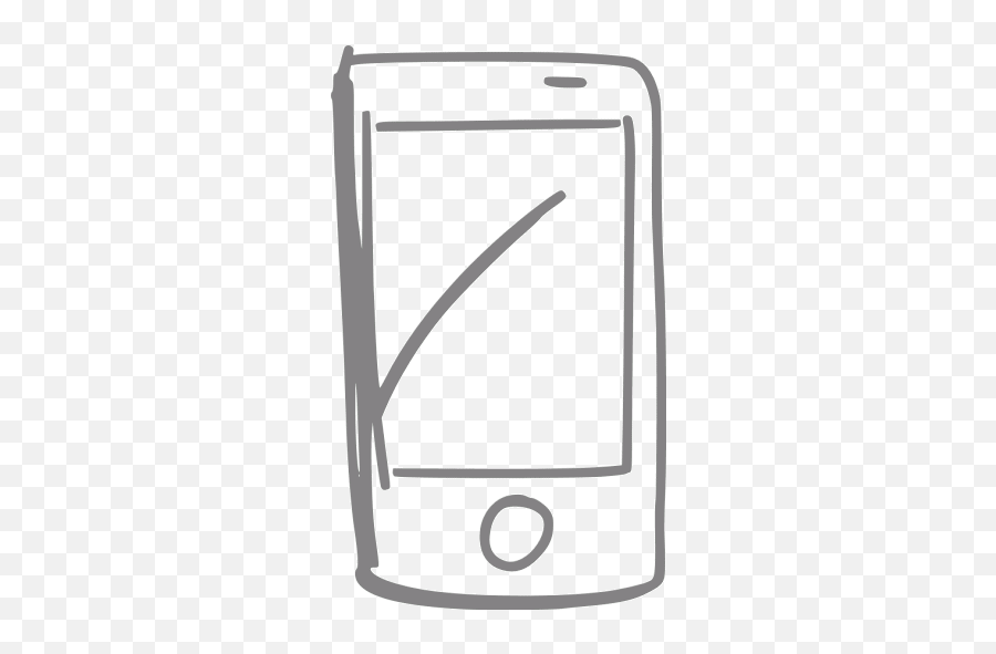 Gray Smartphone 8 Icon - Smartphone Icon Orange Free Png,Smartphone Icon Transparent
