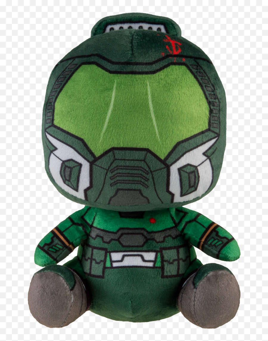 Doomguy Doom Eternal Slayer Stubbins Series 2 Plush Figure Plushie Bethesda - Doom Plush Stubbins Png,Doomguy Transparent