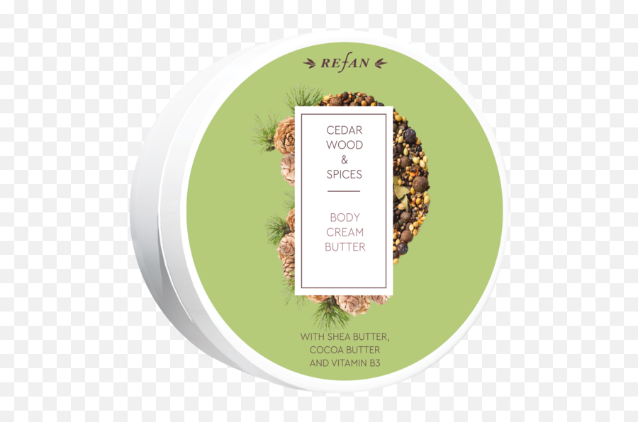 Cedar Woodu0026spices Body Cream Butter - Refan Cedar Wood E Spices Body Cream Butter Png,Stick Of Butter Png