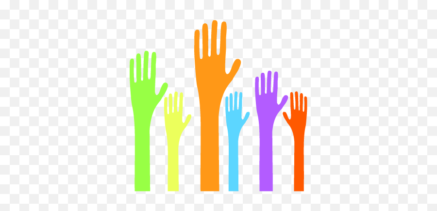 Hand Raised Png Image - Participar En La Comunidad,Raised Hands Png