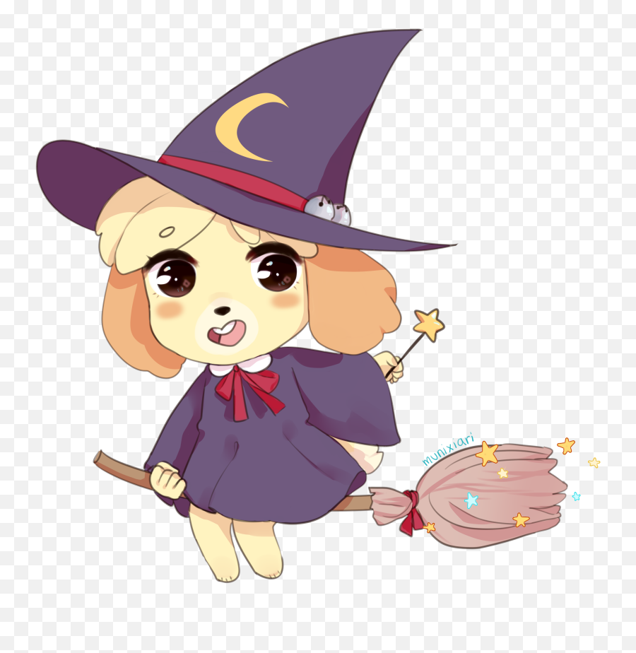 Animalcrossing - Isabelle As A Witch Png,Isabelle Animal Crossing Icon