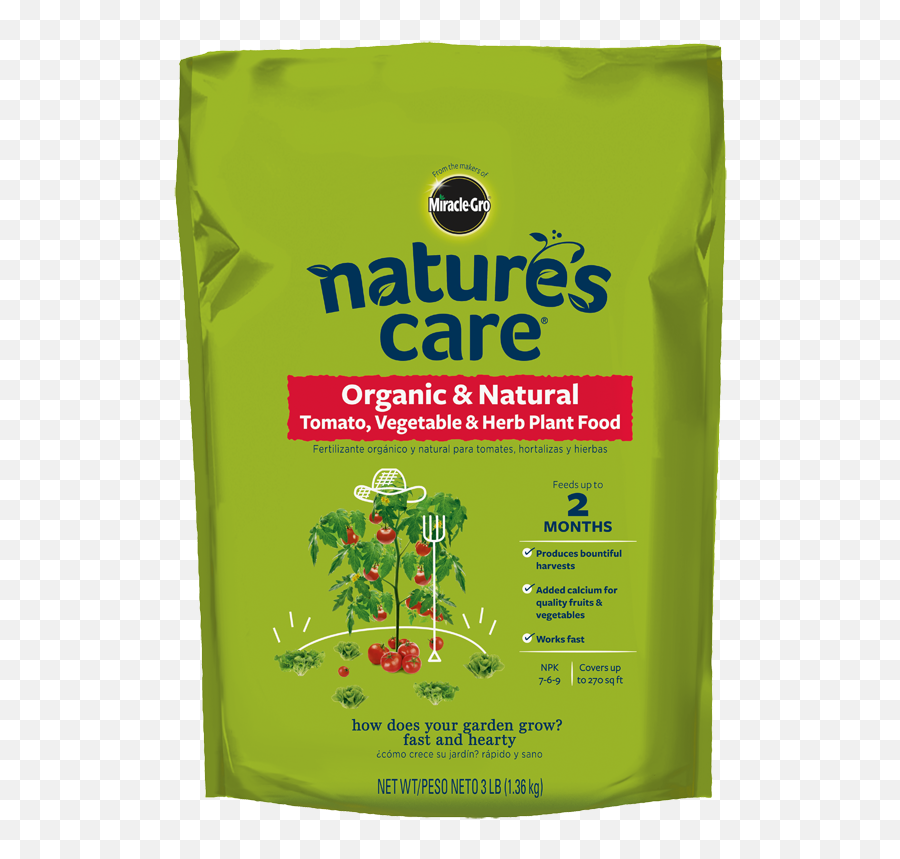 Natureu0027s Care Organic U0026 Natural Tomato Vegetable Herb Plant Food - Gardening Png,Vegetable Garden Png