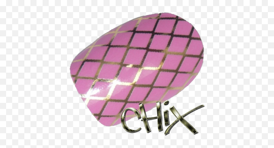 Pink Gold Chrome Fishnet - Nail Png,Fishnet Pattern Png