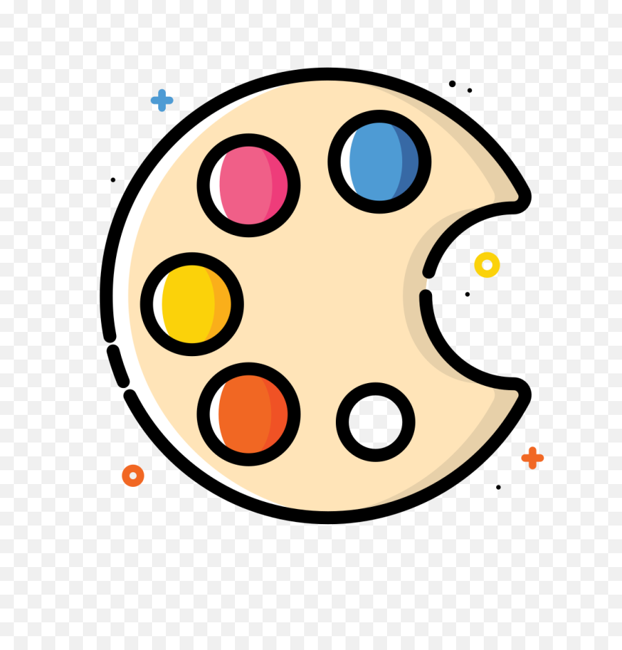 Palette Colors Coloring Paint Free - Paint Icons Png,Paint Palette Png