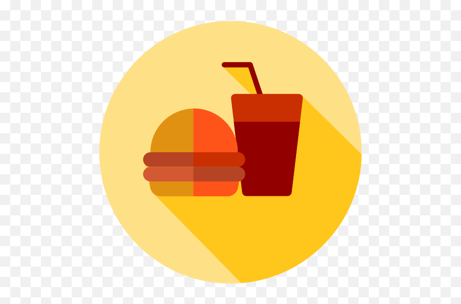 Food Fast Junk Sandwich Burger Hamburger - Fast Food Circle Icon Png,Quality Icon Food