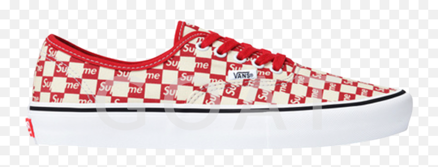 Vans X Supreme Authentic Red Checker Logo Online Sale Up To Png Icon 3 - eye Classic Handsewn Lug Shoes