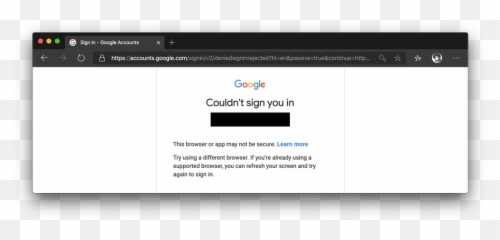 Chromium Edge Not To Login Google Services After Update - Horizontal png