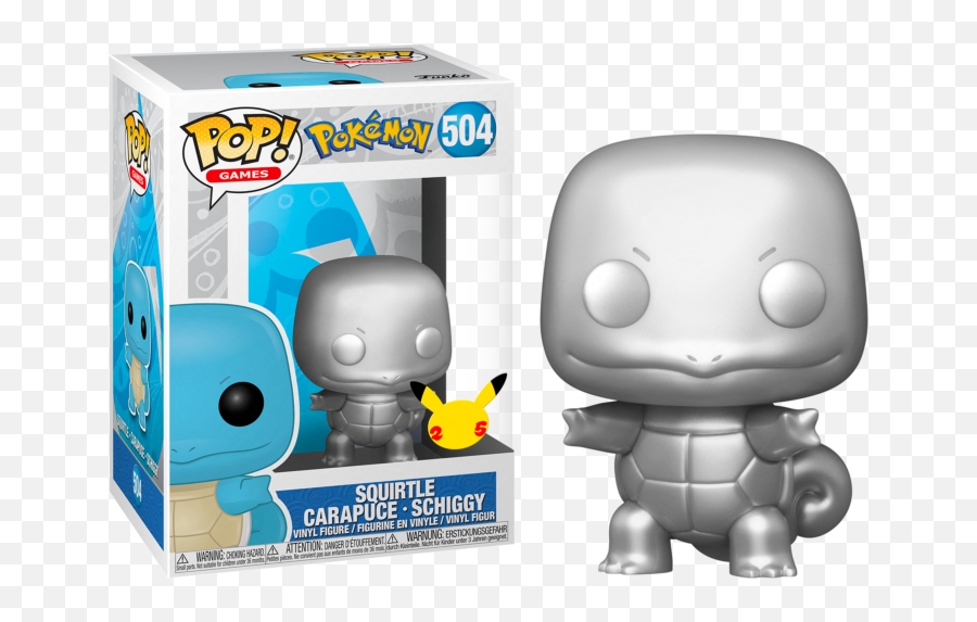 Pokemon U2013 Tagged Televisionu2013 Big Apple Collectibles - Metallic Squirtle Funko Pop Png,Squirtle Stock Icon