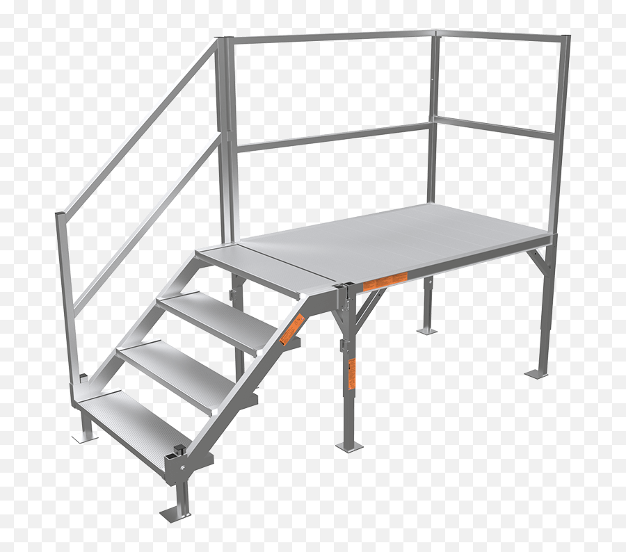 Fortress Osha Universal Aluminum Stair System Ez - Access Stairs Png,Stairway Png