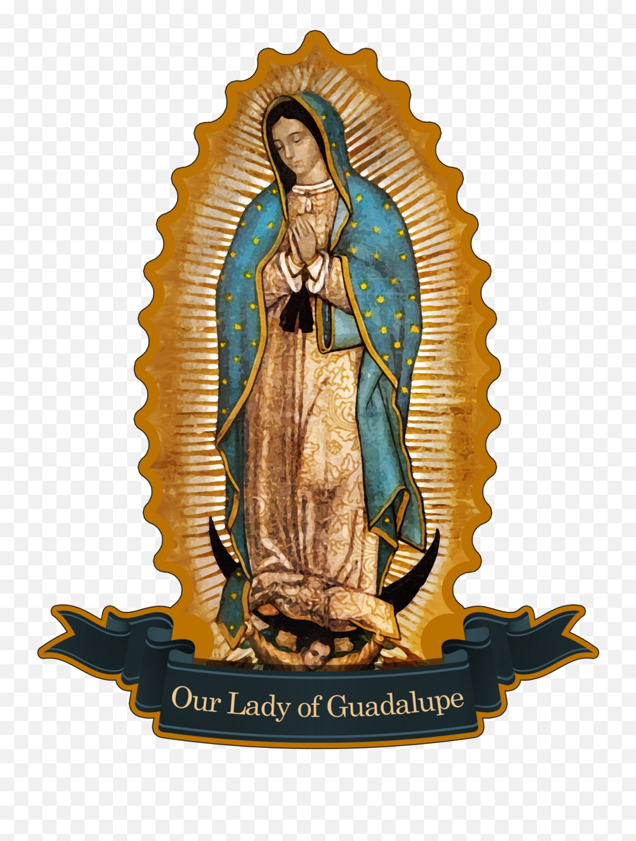 Our Lady Of Guadalupe Decal - Our Lady Of Guadalupe Png,Our Lady Of The Rosary Icon