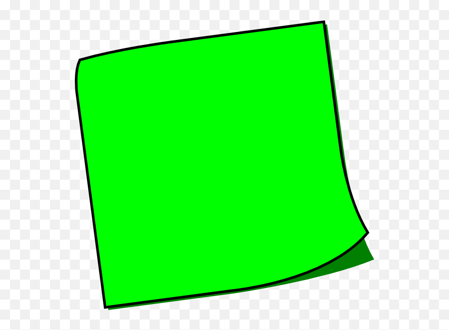 Notes - Green Sticky Note Clipart Png,Post It Notes Png