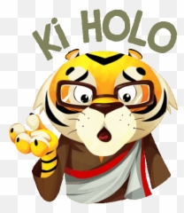 Surprised Tiger Asks Ki Holo In Bengali Sticker - The Koro Funny png