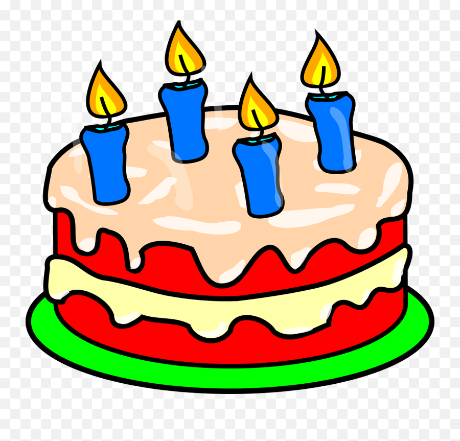 Cake Candles Icing - Free Vector Graphic On Pixabay Birthday Cake 4 Candles Png,Birthday Candles Png