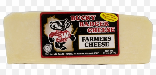 Bucky Badger Farmers Cheese - Cheese Png,Badger Png