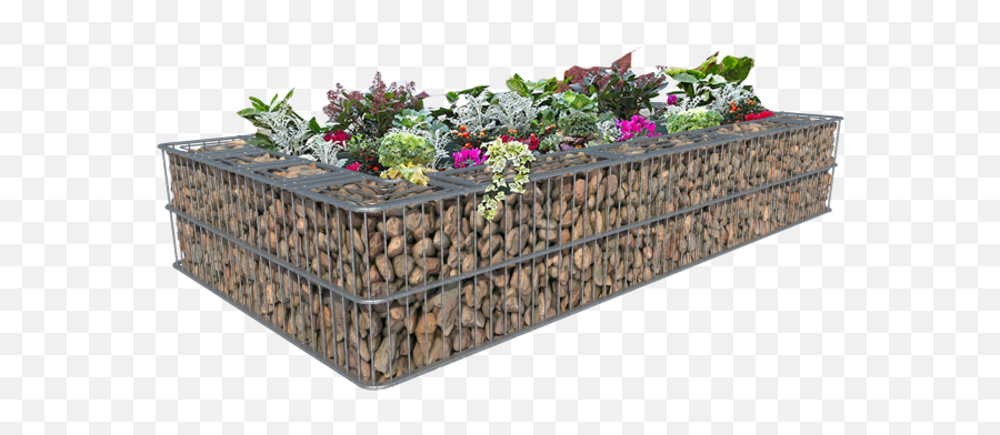 Download Single Flowerbed 102 X Cm - Blomsterbed Png Png Gabion,Flower Bed Png