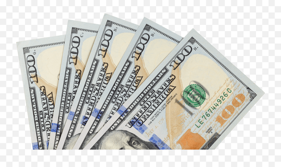 Hundred Dollar Bill Fan Transparent Png - Transparent Hundred Dollar Bills Png,Hundred Dollar Bill Png