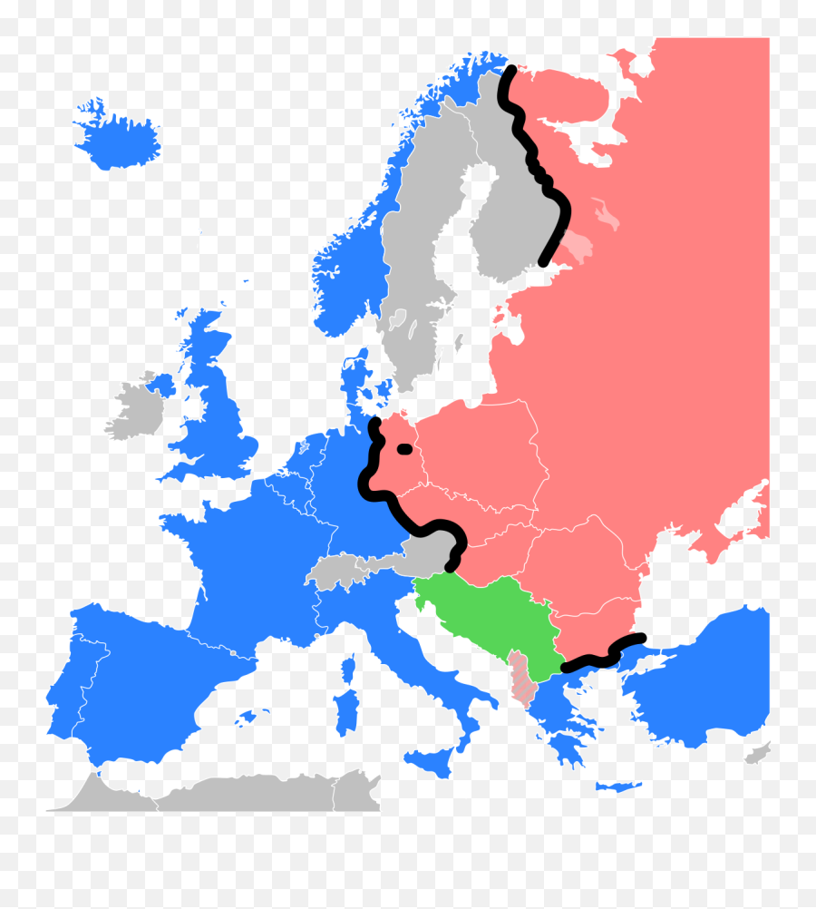 Iron Curtain - Wikipedia Cold War In Europe Png,Curtain Png