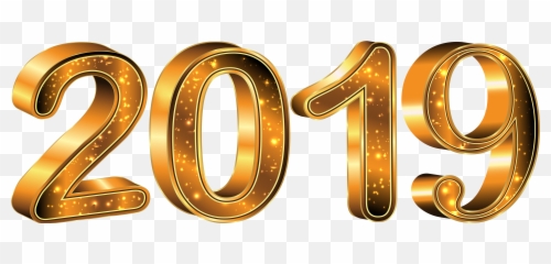 Happy New Year Gold Png - Picsart 2019 Text