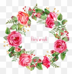 Download Free Watercolor Floral Wreath Png