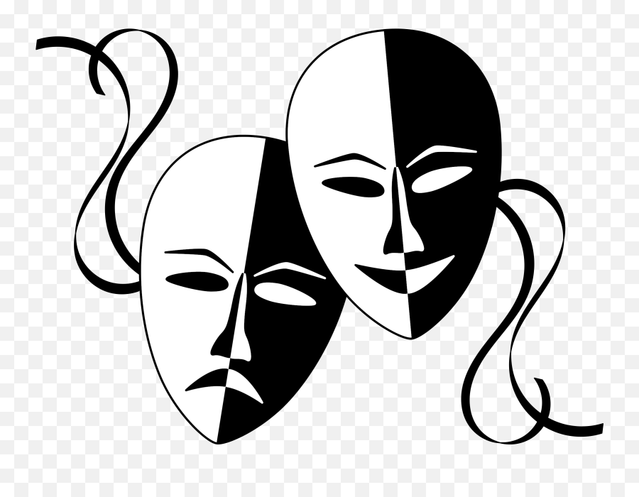 Theater Mask Transparent Png Clipart - Theatre Masks,Drama Masks Png
