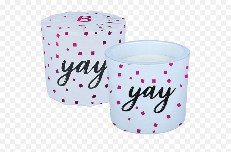 Wrapped Candle Yay - Polka Dot Png,Yay Png