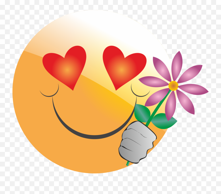 Download Emoticon Heart Love Smiley Whatsapp You Emoji Hq - Romantic Emoji Png,Love Emoji Png
