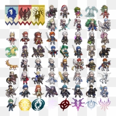 Fire Emblem Sprites And Logos - Clip Art Png,Fire Emblem Logo Png