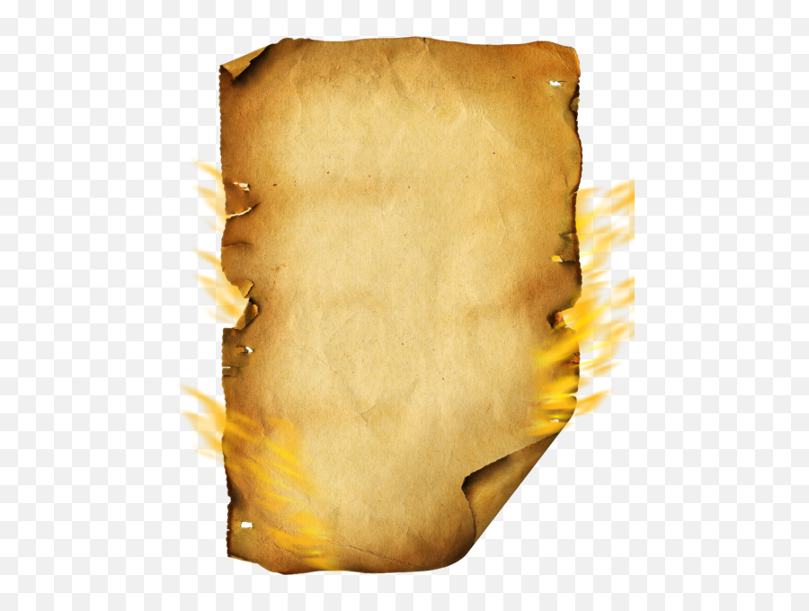 Paper - Transparent Background Old Paper Png,Burned Paper Png