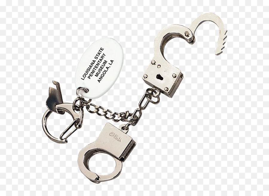 Handcuff Keychain U2014 The Angola Museum - Earrings Png,Handcuffs Png