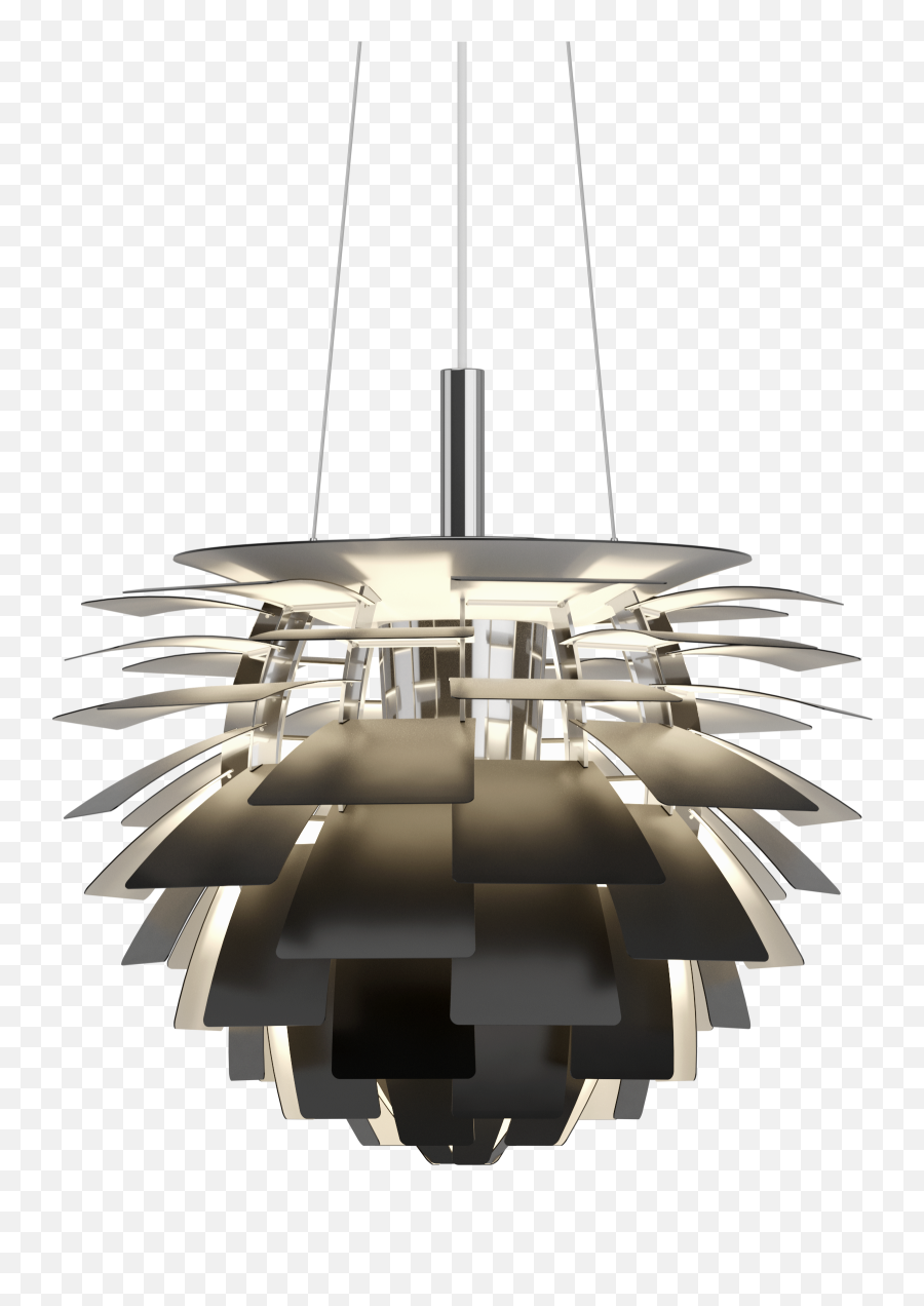 Ph Artichoke Ø480 - See Wonderful Ph Lamps At The Official Ph Artichoke Pendant Black Png,Chandelier Png