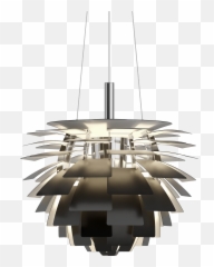 Ph Artichoke Ø480 - See Wonderful Ph Lamps At The Official Ph Artichoke Pendant Black Png,Chandelier Png