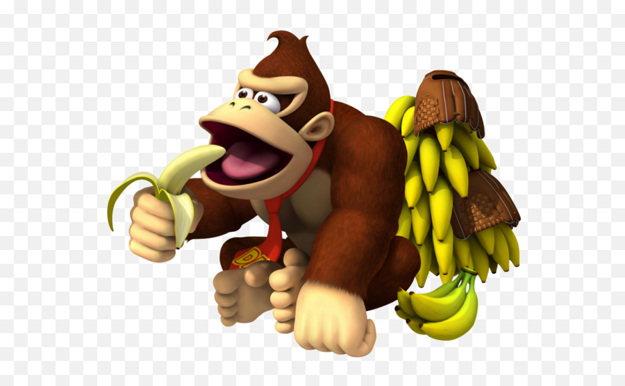 Download Donkey Kong Png Free - Donkey Kong With Bananas,Diddy Kong Png