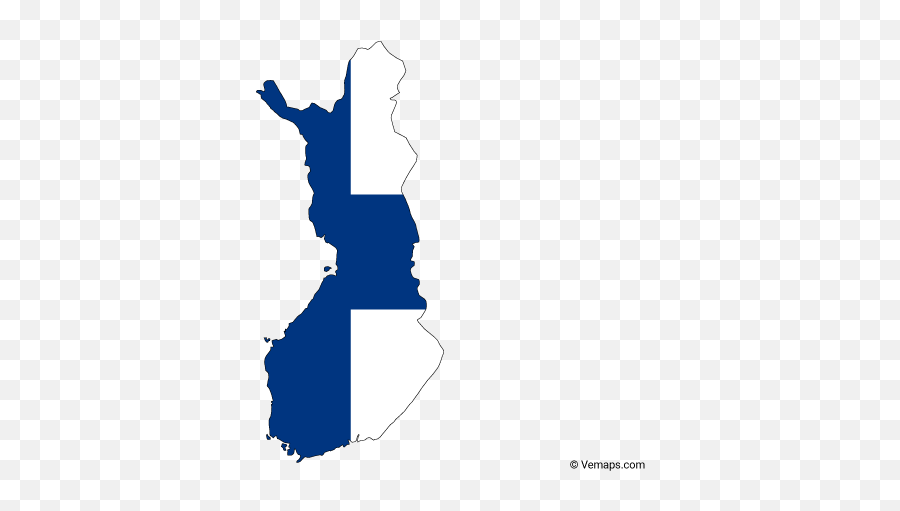 Flag Map Of Finland In 2020 Vector Free - Finland Map Vector Png,Map Of World Png