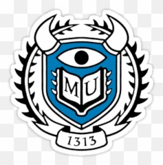 Monsters University Logo Sticker - Escudo png