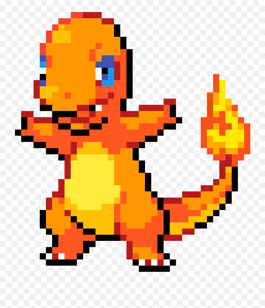 Charmander Pixel Art Transparent Png - Charmander Pixel Png,Charmander Transparent