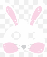 Download Easter Bunny Paper Mask Ears - Domestic Rabbit png