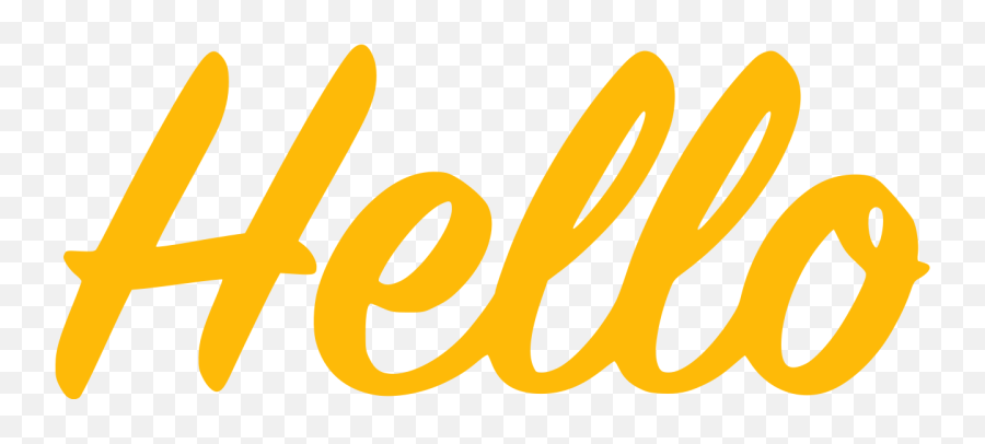 Hello - Yellow Hello Png,Yellow Png