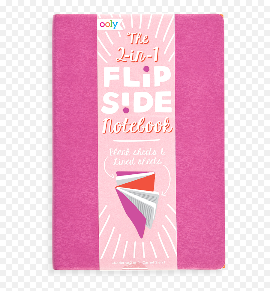 Flipside Double Sided Notebook - Hot Pink Construction Paper Png,Blank Book Cover Png