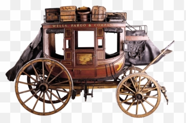 Stagecoach History - Wells Fargo Covered wagon Stagecoaches In The 1800s png