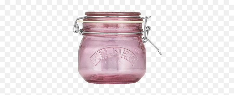 Cannikin Pink Jar 05 L Set Of 12 Script Online - Glass Bottle Top View Png,Jar Transparent Background