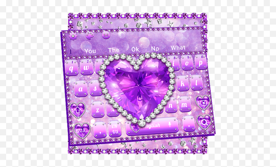 Purple Diamond Heart Keyboard Google Play Review Aso Heart Png Purple Diamond Png Free Transparent Png Images Pngaaa Com